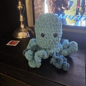 Plush Blue Octopus